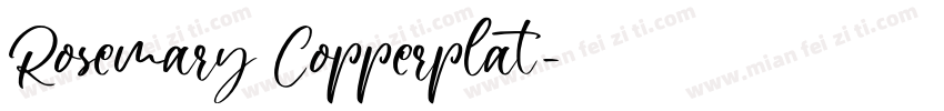 Rosemary Copperplat字体转换